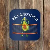 Holy Blockamole Volleyball Cute Funny Coaster thumb 0