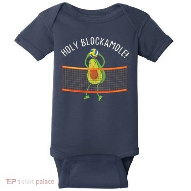 Holy Blockamole Volleyball Cute Funny Baby Bodysuit