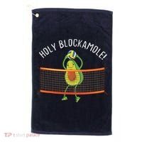 Holy Blockamole Volleyball Cute Funny Golf Towel thumb 0