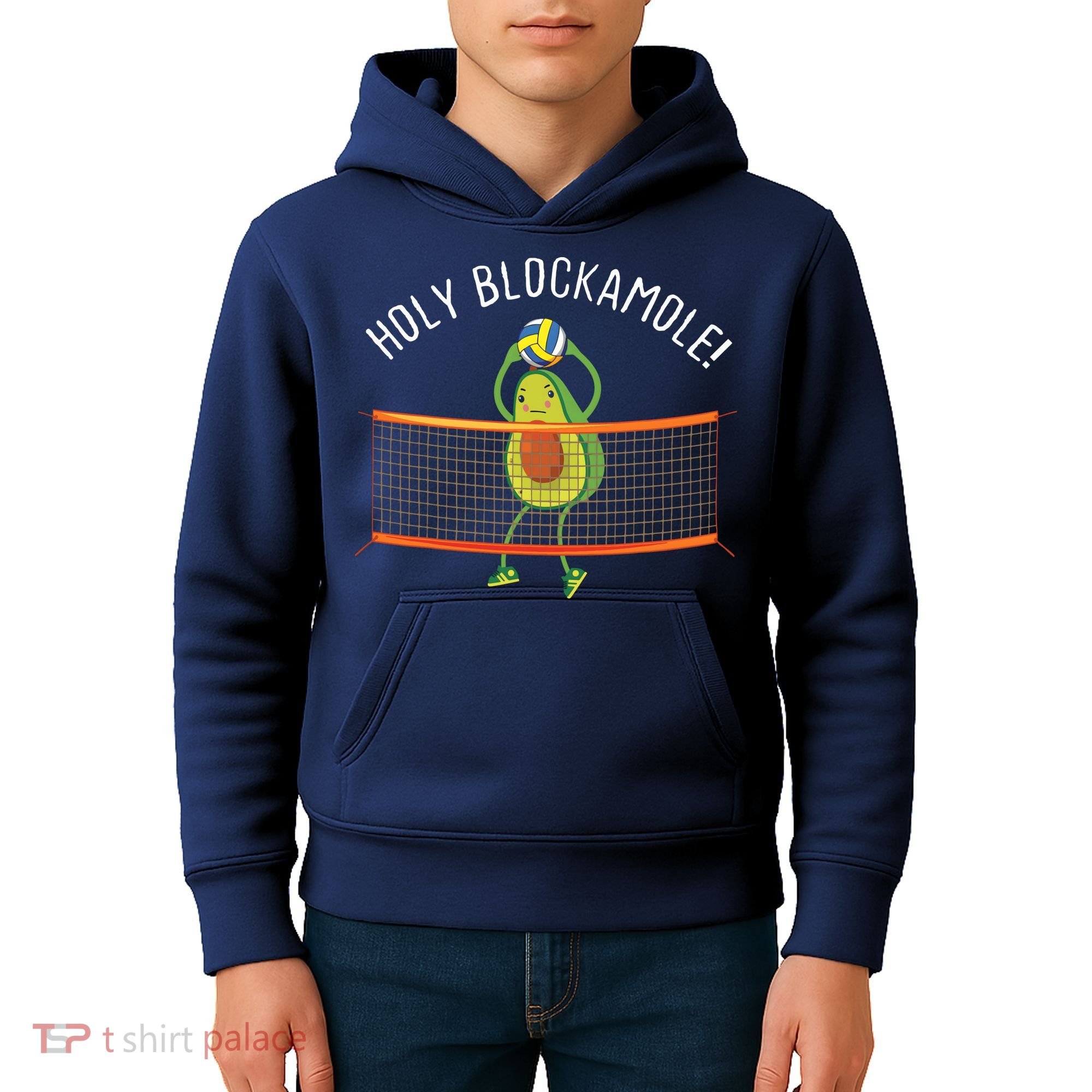Holy Blockamole Volleyball Cute Funny Kids Hoodie