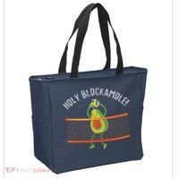 Holy Blockamole Volleyball Cute Funny Tote Bag thumb 2