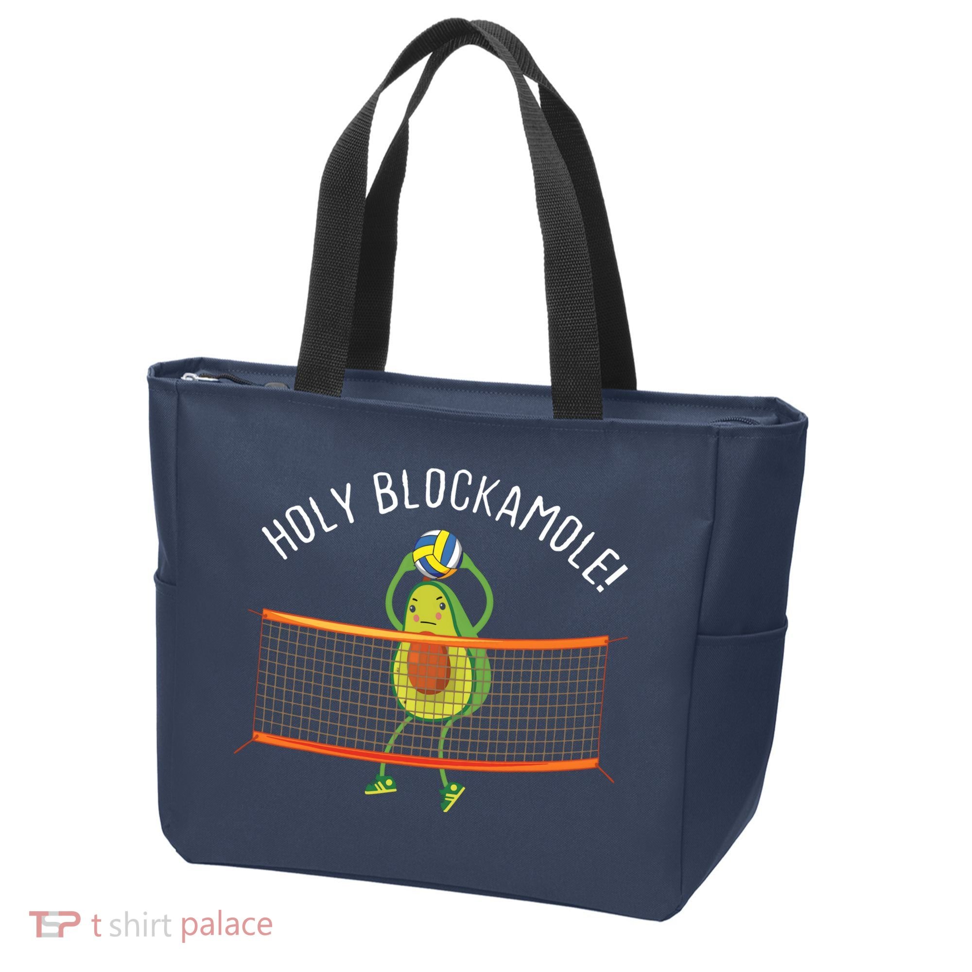 Holy Blockamole Volleyball Cute Funny Tote Bag
