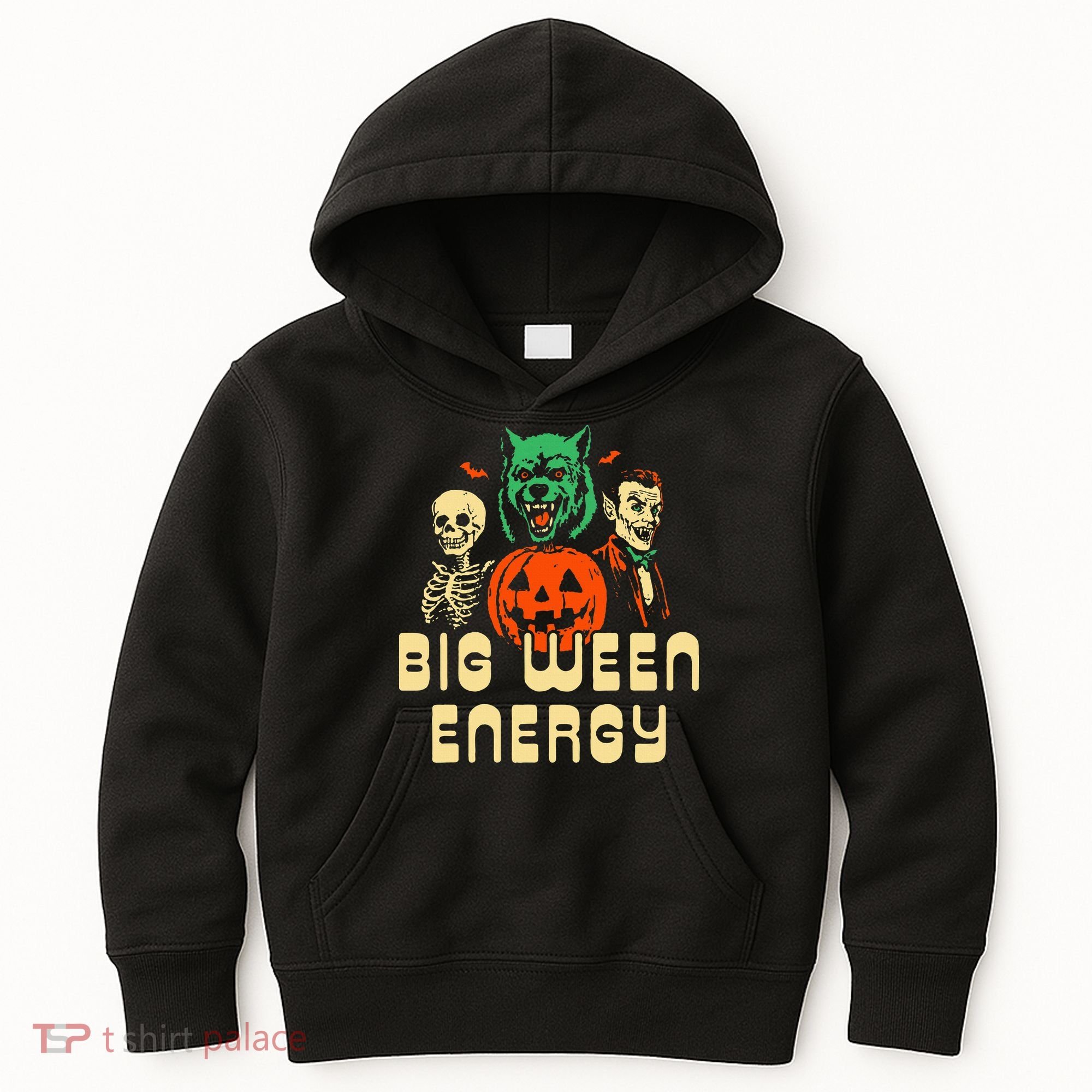 Halloween Big Ween Energy Kids Hoodie