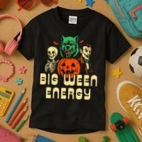 Halloween Big Ween Energy Kids T-Shirt thumb 3