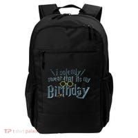Harry Birthday Wizard, I Solemnly Swear Its My Birthday Backpack thumb 0