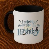Harry Birthday Wizard, I Solemnly Swear Its My Birthday Coffee Mug thumb 2