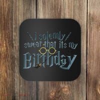 Harry Birthday Wizard, I Solemnly Swear Its My Birthday Coaster thumb 0