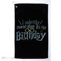 Harry Birthday Wizard, I Solemnly Swear Its My Birthday Golf Towel thumb 0