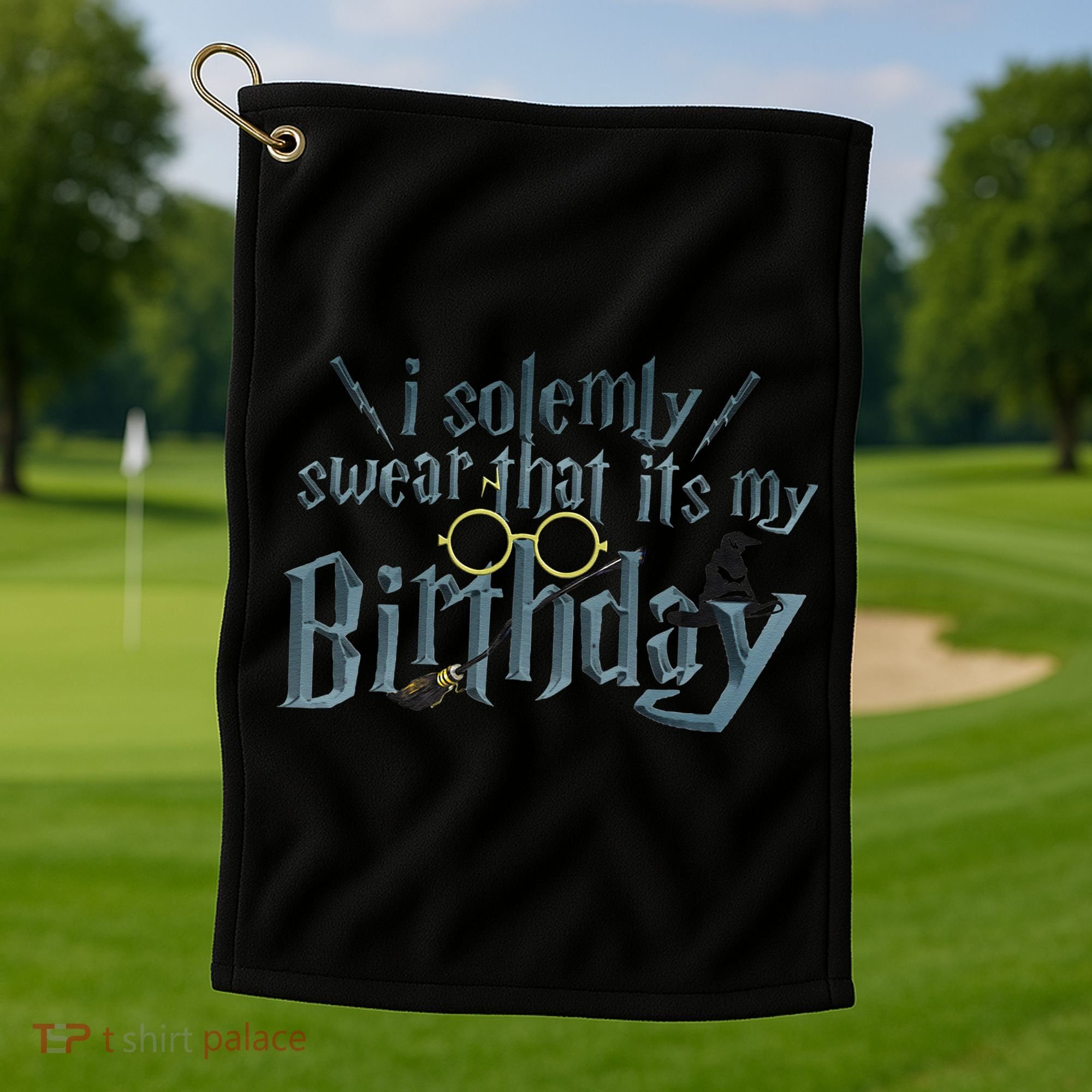 Harry Birthday Wizard, I Solemnly Swear Its My Birthday Golf Towel
