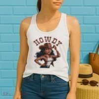 Howdy Black Women Western Rodeo Melanin Black Cowgirl Women's Tank Top thumb 2