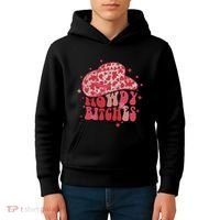 Howdy Bitches Yeehaw Bitches Kids Hoodie thumb 4
