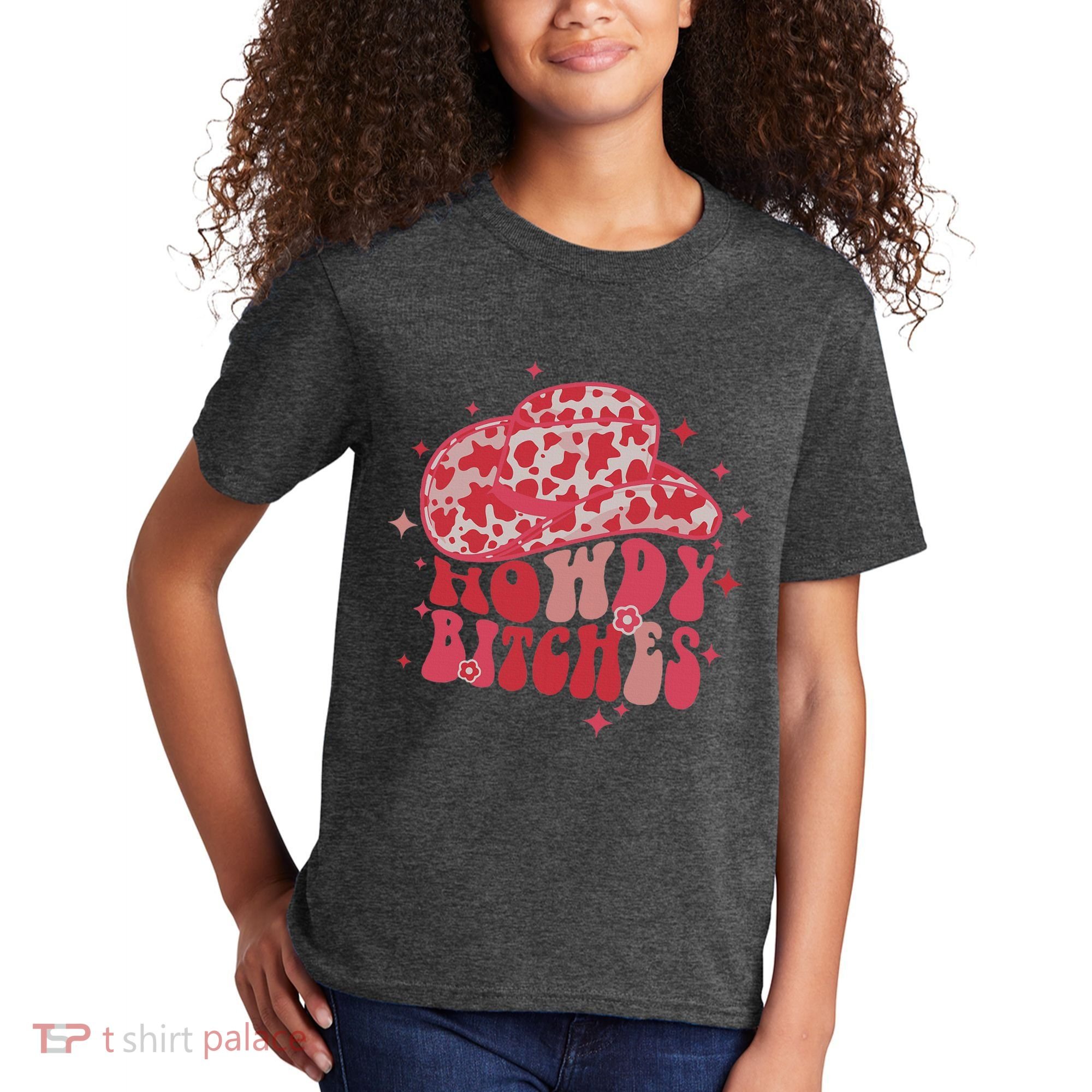 Howdy Bitches Yeehaw Bitches Kids T-Shirt