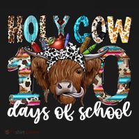Holy Cow 100 Days Of School Funny Coaster thumb 2