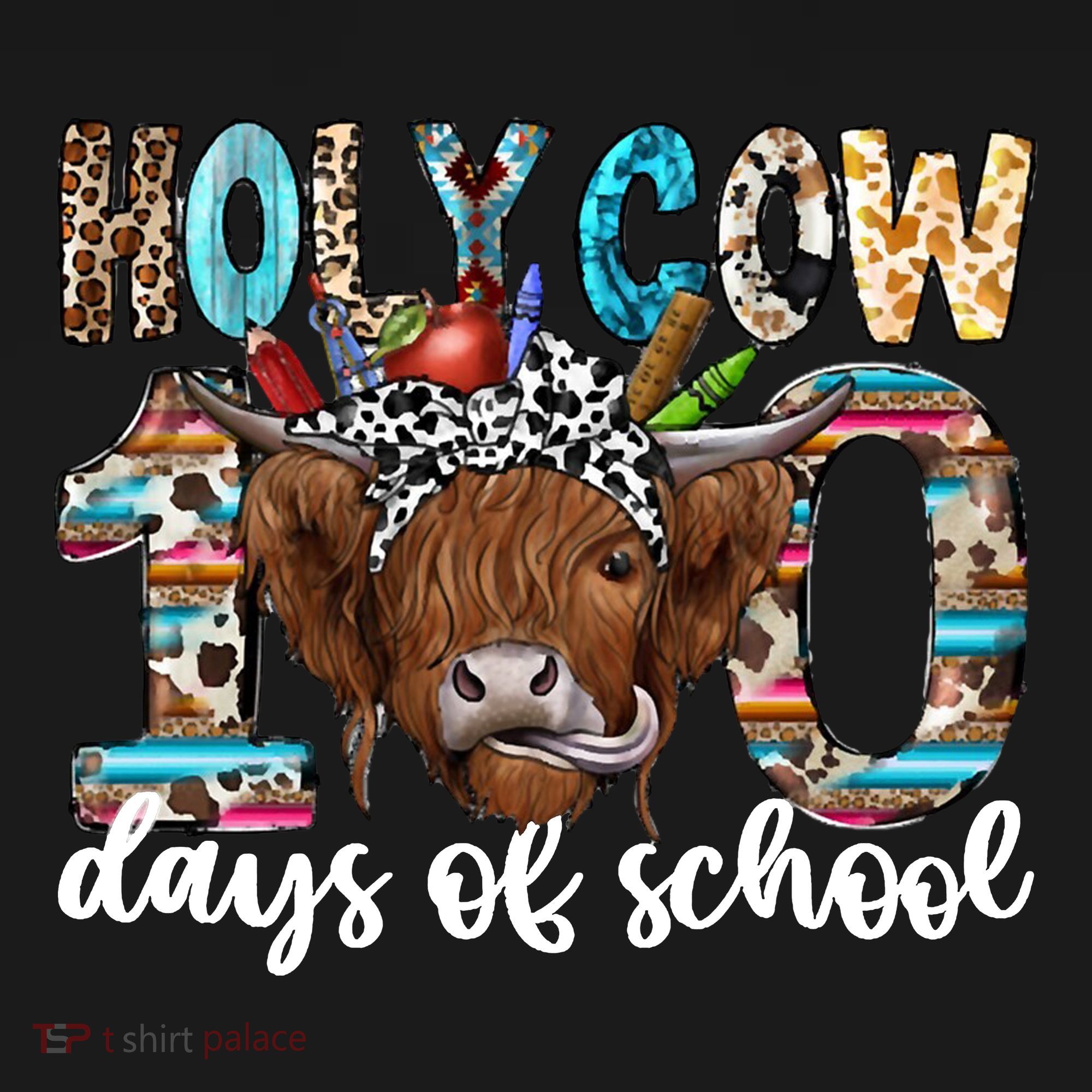 Holy Cow 100 Days Of School Funny Tote Bag