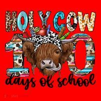Holy Cow 100 Days Of School Funny Santa Hat thumb 1