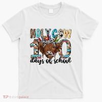 Holy Cow 100 Days Of School Funny T-Shirt thumb 0