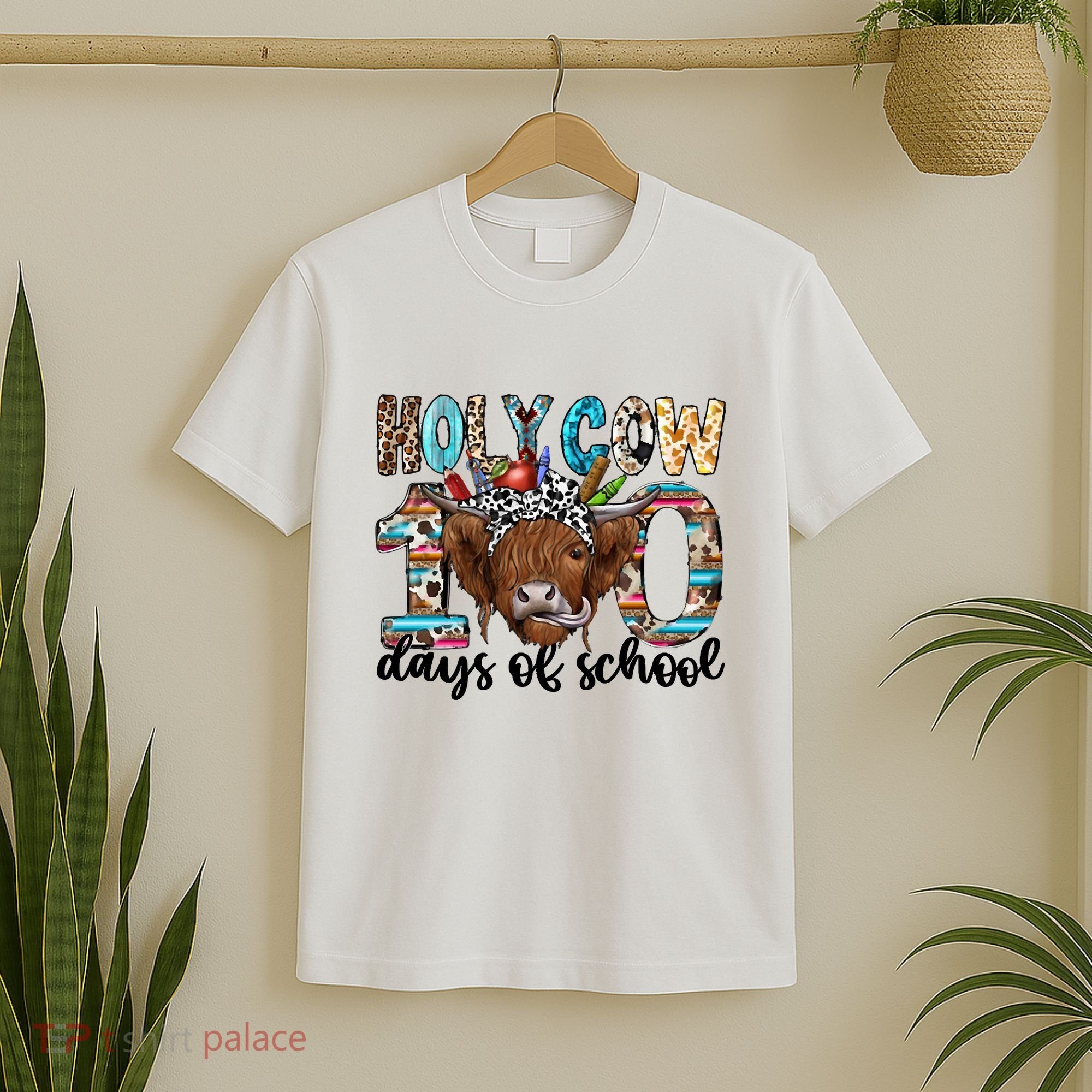 Holy Cow 100 Days Of School Funny T-Shirt