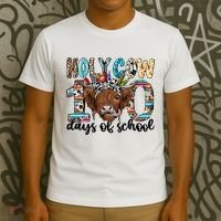Holy Cow 100 Days Of School Funny T-Shirt thumb 3