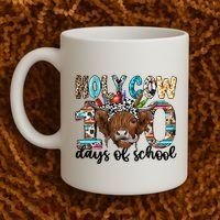 Holy Cow 100 Days Of School Funny Coffee Mug thumb 2