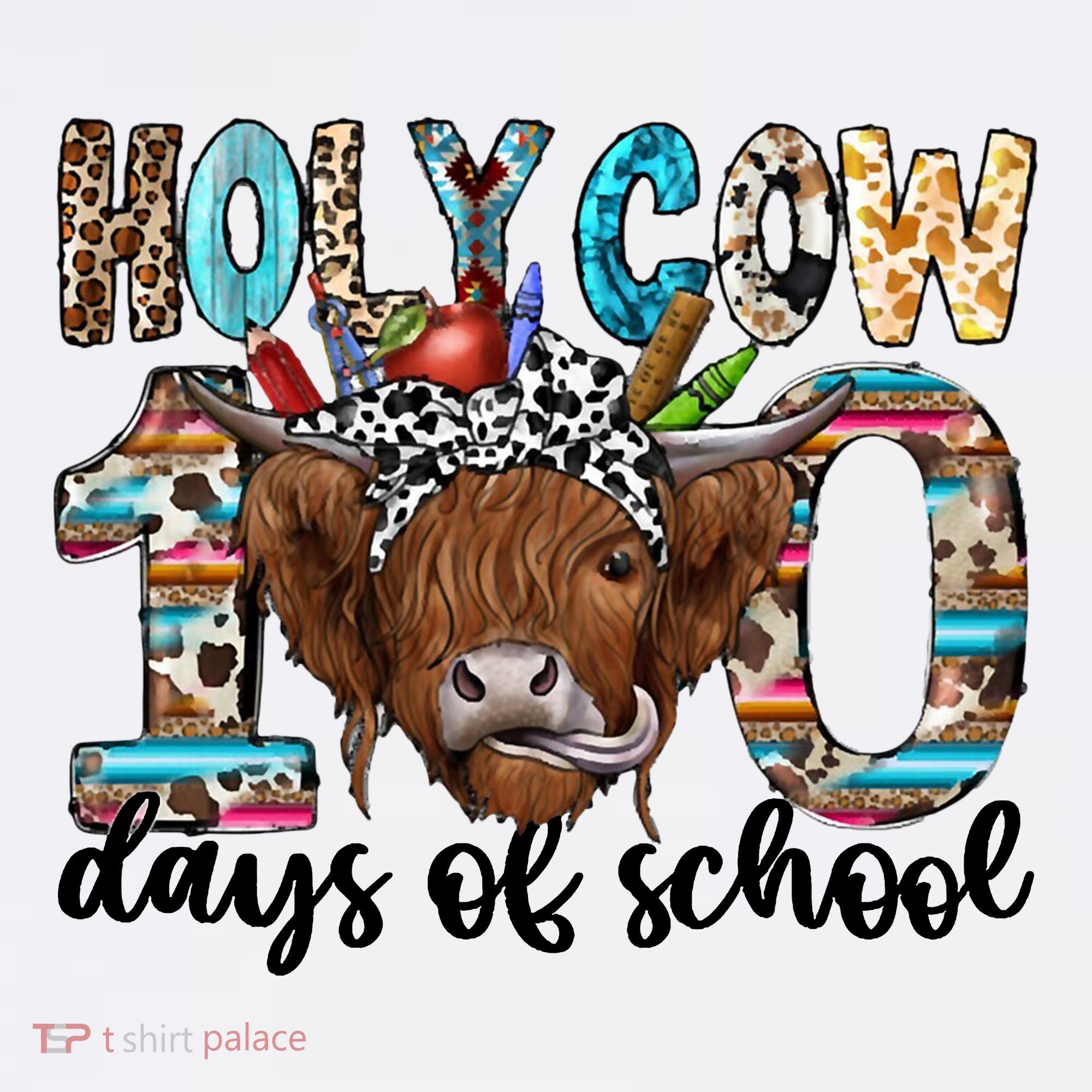 Holy Cow 100 Days Of School Funny Women's Tank Top