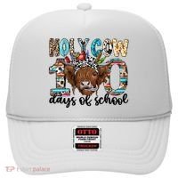 Holy Cow 100 Days Of School Funny Hat thumb 0