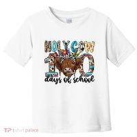 Holy Cow 100 Days Of School Funny Toddler T-Shirt thumb 0