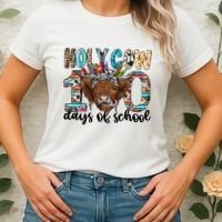 Holy Cow 100 Days Of School Funny Women's T-Shirt thumb 2