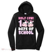 Holy Cow 100 Days Of School Funny Cute Women's Hoodie thumb 0