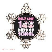 Holy Cow 100 Days Of School Funny Cute Ornament thumb 0