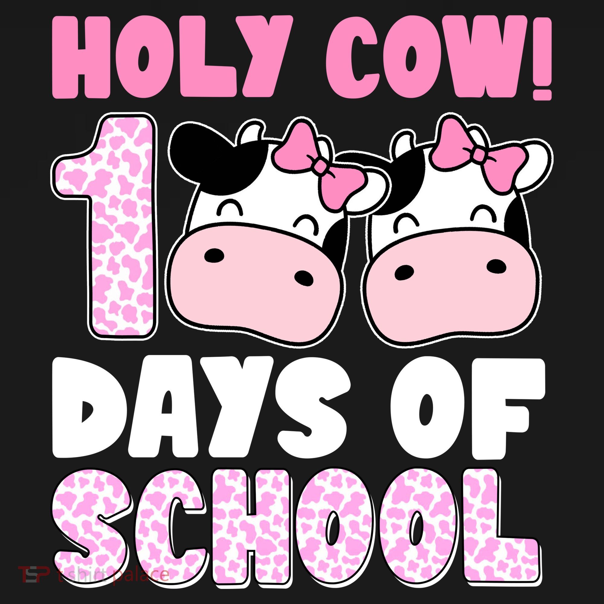 Holy Cow 100 Days Of School Funny Cute Women's Tank Top