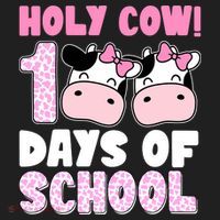 Holy Cow 100 Days Of School Funny Cute Hat thumb 2