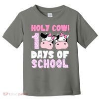 Holy Cow 100 Days Of School Funny Cute Toddler T-Shirt thumb 0