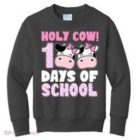 Holy Cow 100 Days Of School Funny Cute Kids Sweatshirt thumb 0