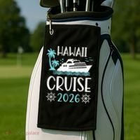 Hawaii Cruise 2026 Vacation Trip Matching Family Group Golf Towel thumb 2
