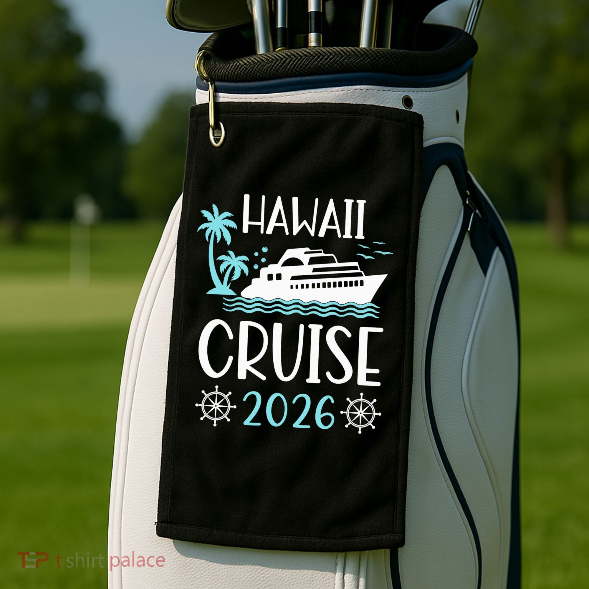 Hawaii Cruise 2026 Vacation Trip Matching Family Group Golf Towel