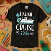 Hawaii Cruise 2026 Vacation Trip Matching Family Group Kids T-Shirt thumb 3