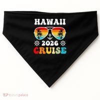 Hawaii Cruise 2026 Vacation Trip Matching Family Group USA-Made Doggie Bandana thumb 0