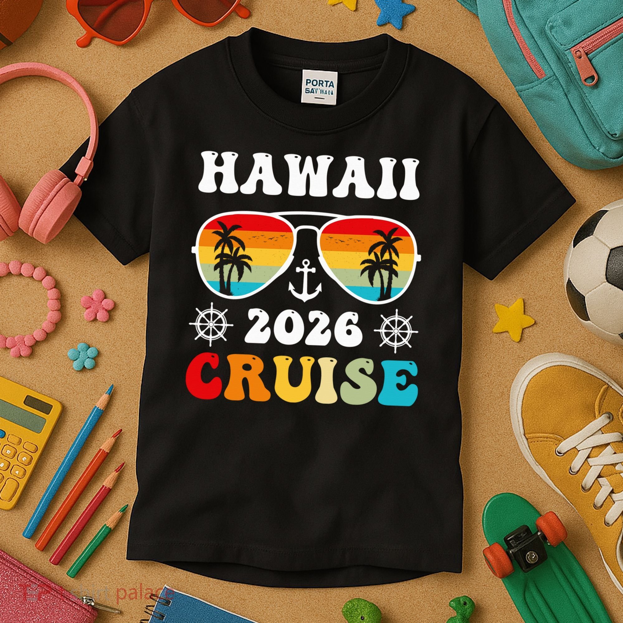 Hawaii Cruise 2026 Vacation Trip Matching Family Group Kids T-Shirt