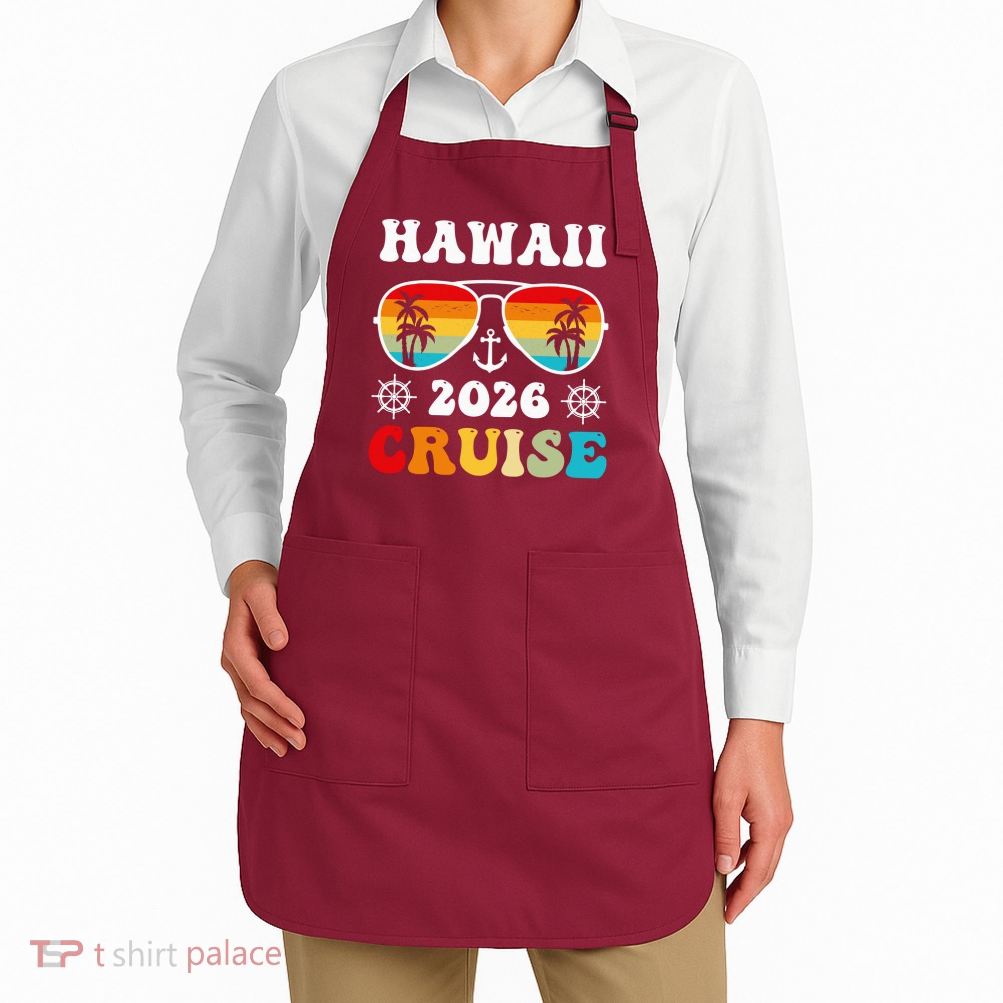 Hawaii Cruise 2026 Vacation Trip Matching Family Group Apron