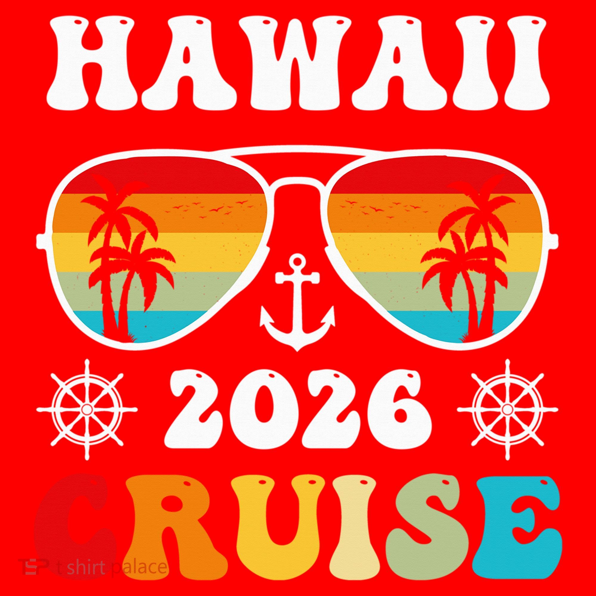 Hawaii Cruise 2026 Vacation Trip Matching Family Group Santa Hat