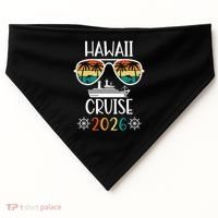 Hawaii Cruise 2026 Vacation Trip Matching Family Group USA-Made Doggie Bandana thumb 0