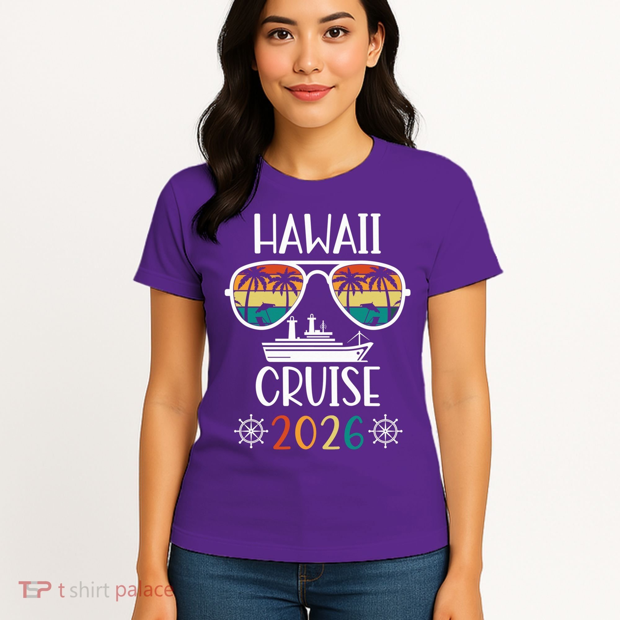 Hawaii Cruise 2026 Vacation Trip Matching Family Group Women's T-Shirt