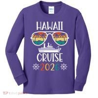 Hawaii Cruise 2026 Vacation Trip Matching Family Group Kids Long Sleeve Shirt thumb 0