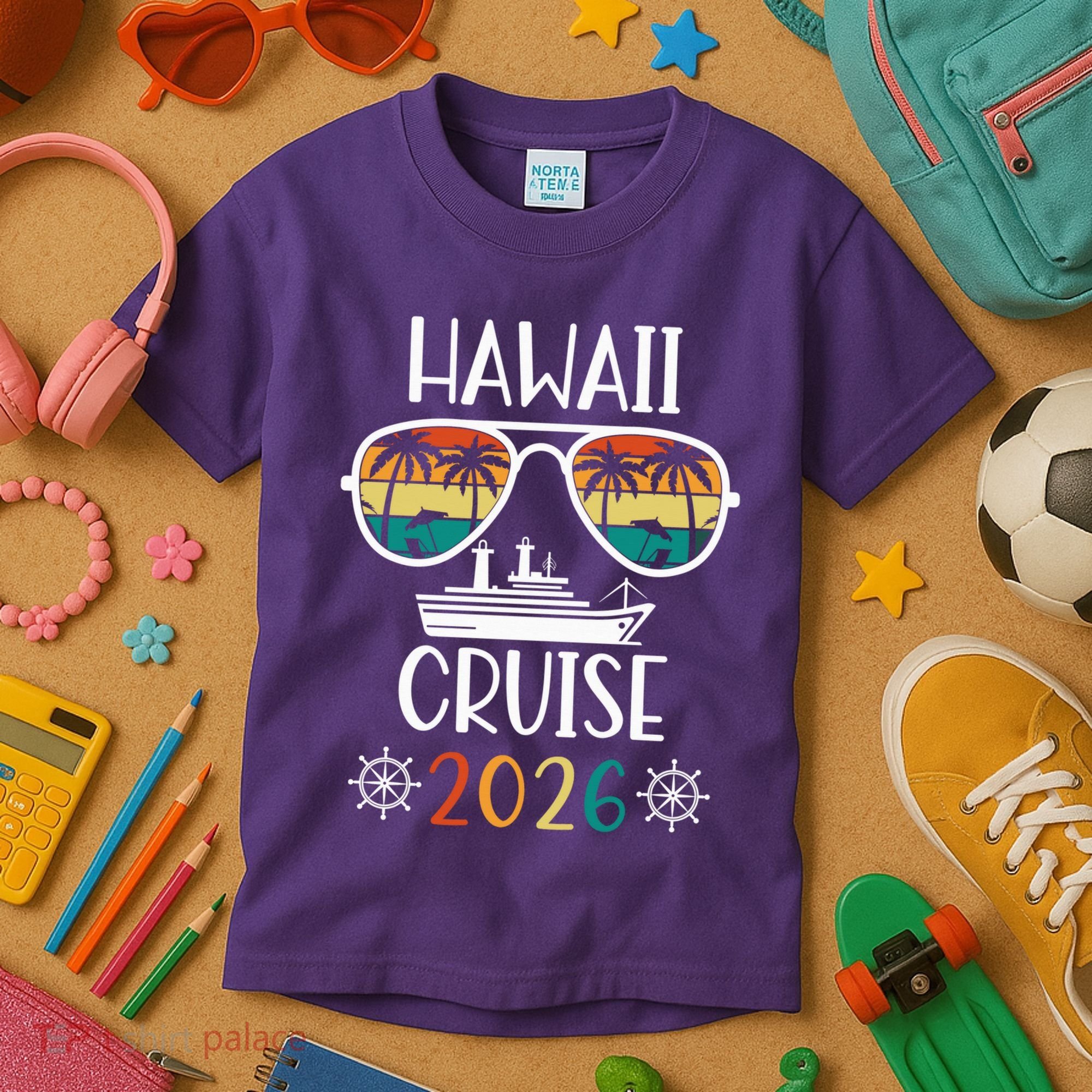 Hawaii Cruise 2026 Vacation Trip Matching Family Group Kids T-Shirt