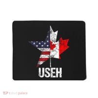 Half Canadian American Useh Canada Usa Flag United States Mousepad thumb 0