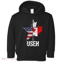 Half Canadian American Useh Canada Usa Flag United States Toddler Hoodie thumb 0