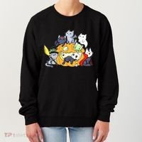 Halloween Cats Anime Cat Kawaii Neko Pumpkin Cat Lover Halloween Women's Sweatshirt thumb 0