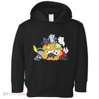 Halloween Cats Anime Cat Kawaii Neko Pumpkin Cat Lover Halloween Toddler Hoodie thumb 0