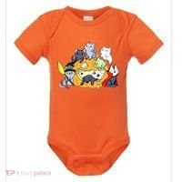 Halloween Cats Anime Cat Kawaii Neko Pumpkin Cat Lover Halloween Baby Bodysuit thumb 0