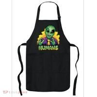 Humans Crazy Alien Funny Apron thumb 0